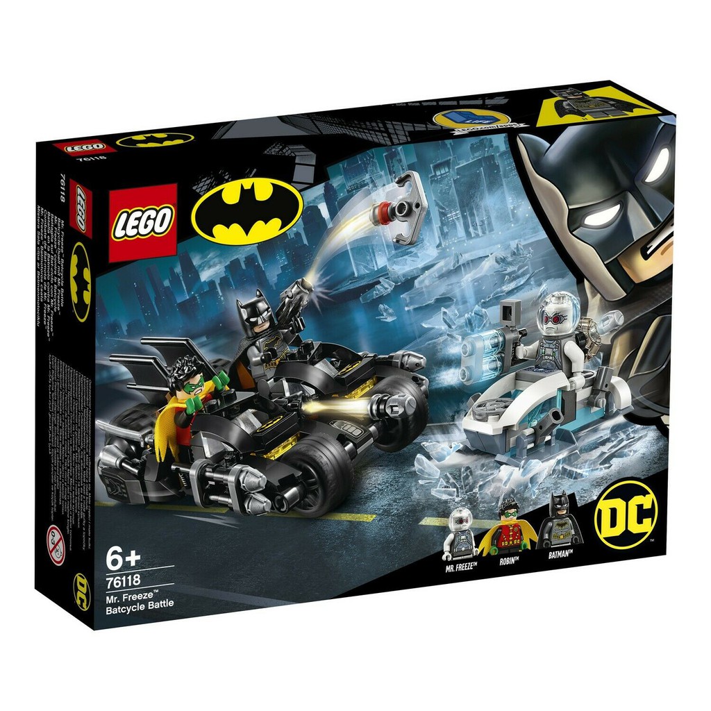Lego 76118 Batman Mr Freeze Batcycle Battle