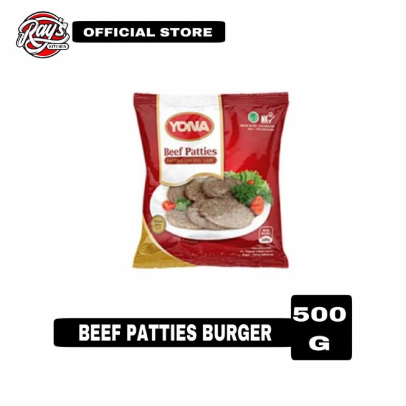 

Yona Beef Patties Daging Sapi 500gr isi 10pcs