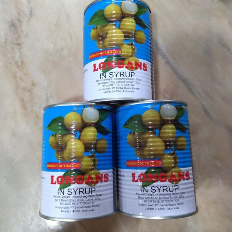

た Longan Kaleng Harvest Delight/Longans/Lengkeng Kaleng 565gr ㊬