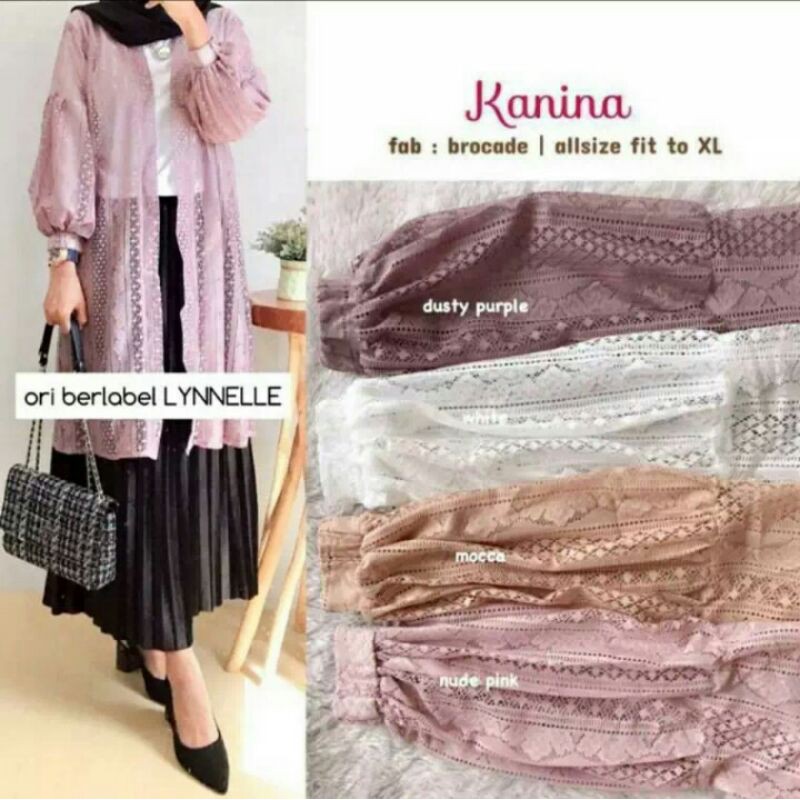 CARDIGAN BRUKAT/OUTER CARDIGAN LENGAN PANJANG/CARDIGAN LENGAN BALON