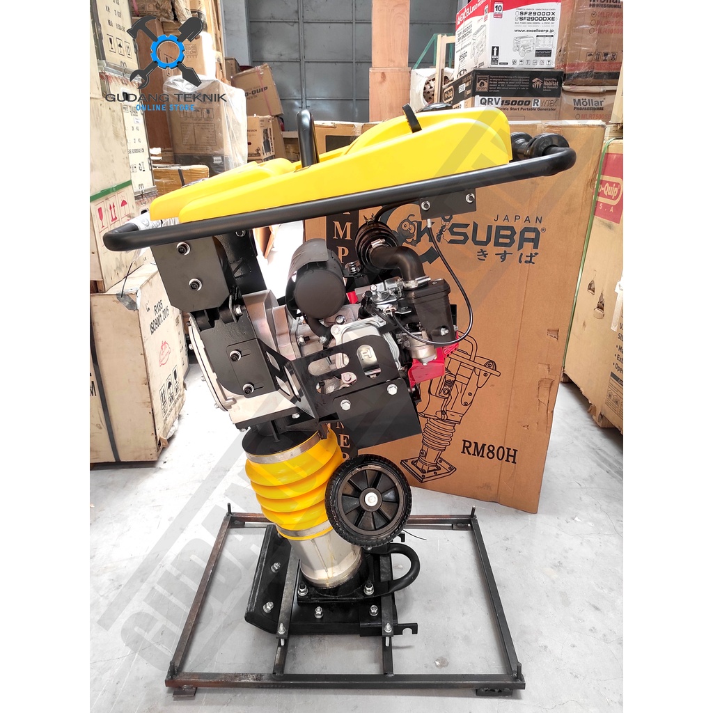 Stamper Kuda KISUBA RM80 6.5Hp / Pemadat Tanah Berdiri Tamping Rammer RM 80 H RM-80HA KISUBA