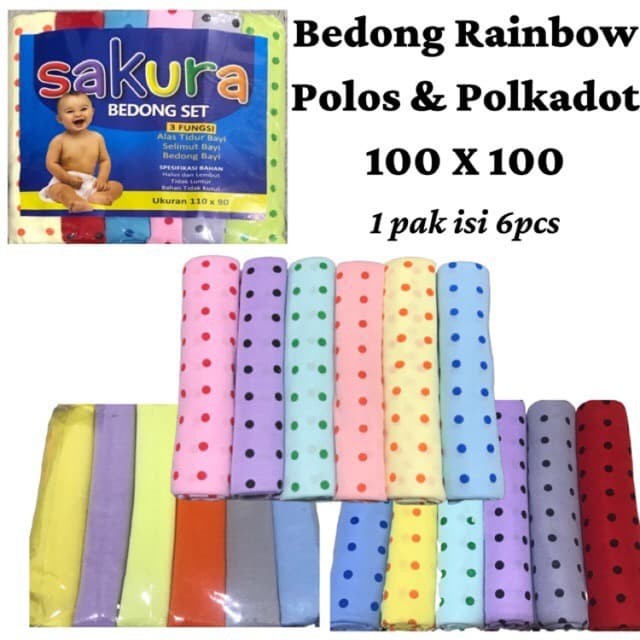 Kain Bedong Bedongan Bayi Jumbo Polos Motif Y-Lin SNI