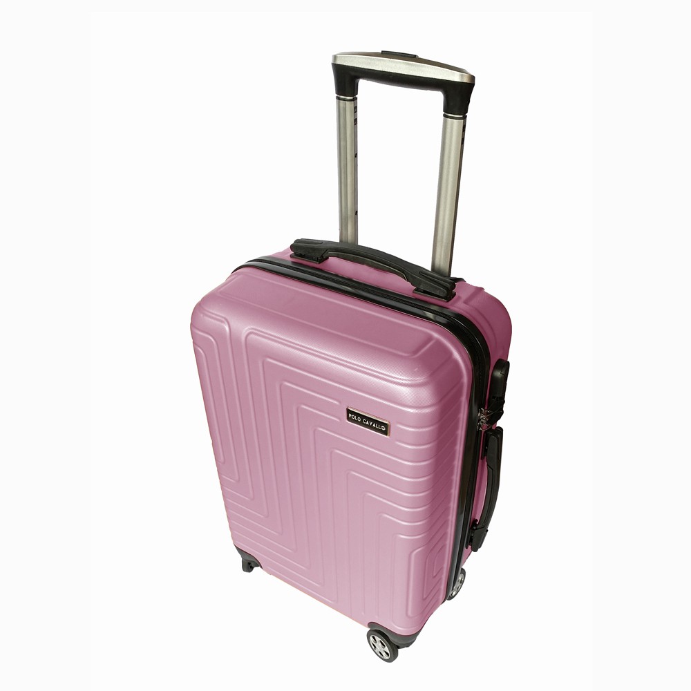 Free Shipping! Koper Fiber POLO MILANO Koper Kabin 20inch Koper Travelling Anti Pecah TC23 - Pink