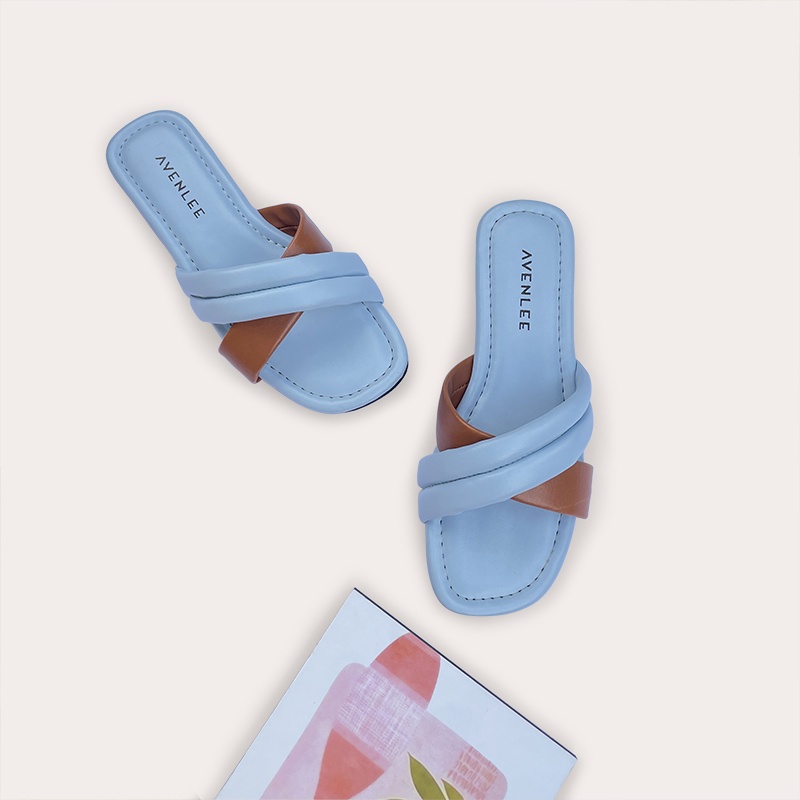 Sandal Wanita Flat Korea Empuk Sol Karet Avenlee Cheery