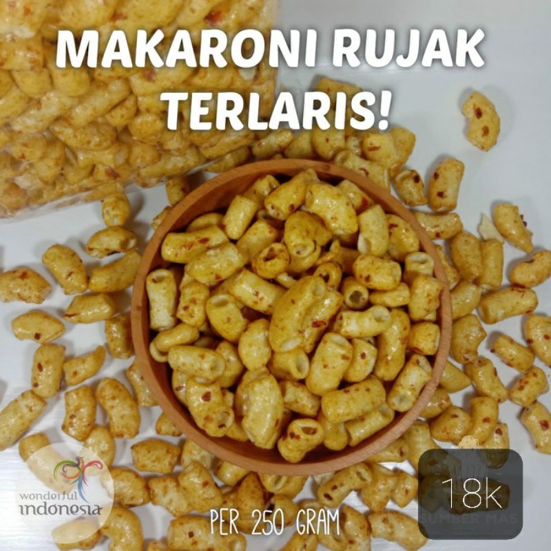 

MAKARONI BUMBU RUJAK PEDAS MANIS MAKARONI RUJAK MACARONI RUJAK BERAT 250gr