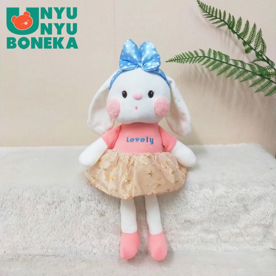 Boneka Rabbit Dress Size 12&quot;/45cm/mainananak/hadiah/bonekalucu/animal