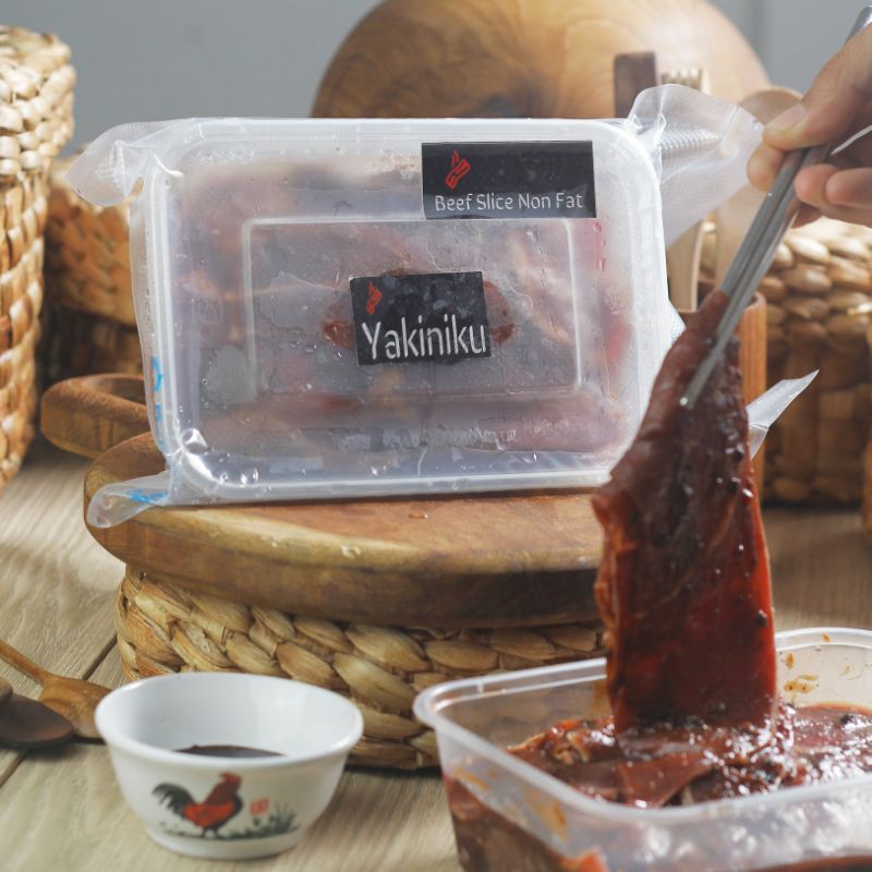 

Beef Slice Less Fat Marinate Yakiniku 500 gram