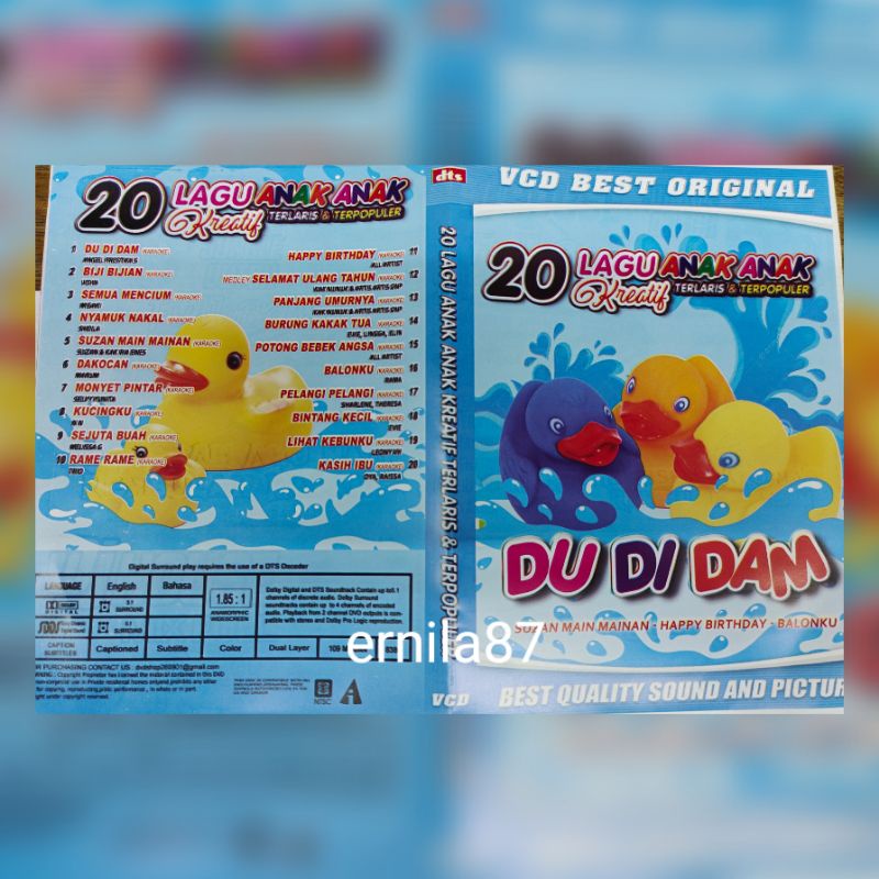 KASET LAGU ANAK " 20 LAGU ANAK TERLARIS DUDIDAM "