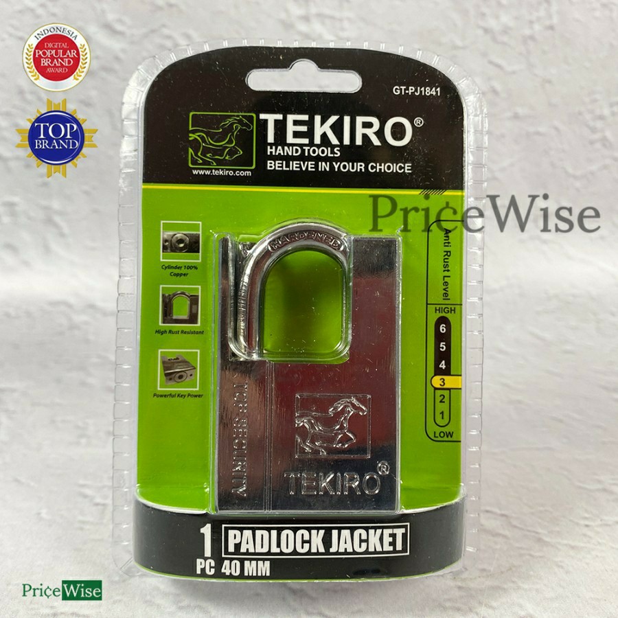 Gembok Jaket 40mm Tekiro / Padlock Jacket 40 Mm