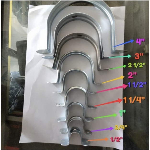 Klem seng klem plat klem pipa ukuran lengkap