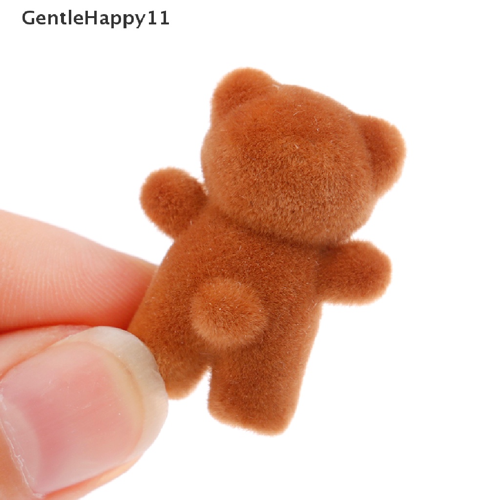 Gentlehappy 1pc Mainan Miniatur Beruang Mini Skala 1: 12 Untuk Dekorasi Rumah Boneka