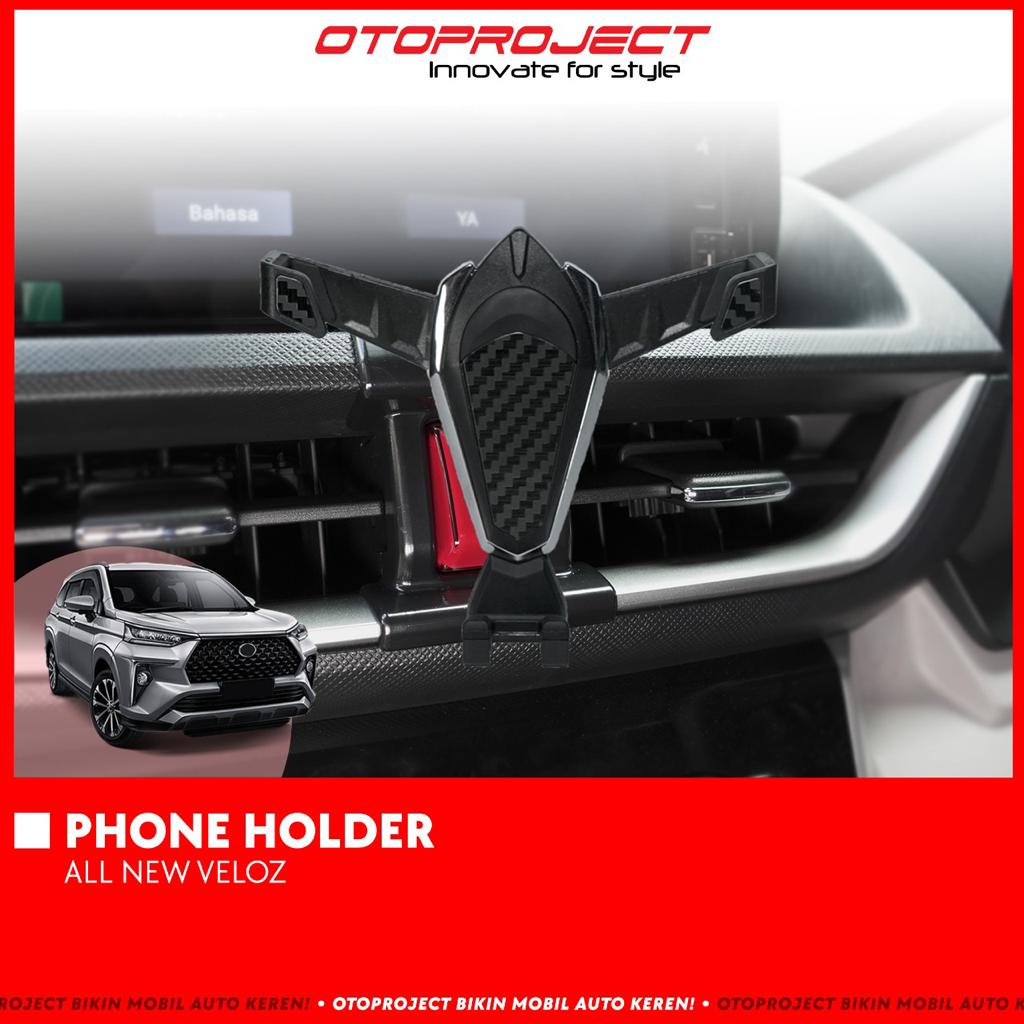 Dudukan Hp Phone Holder Avanza Xenia Veloz 2021 2022 Up Carbon