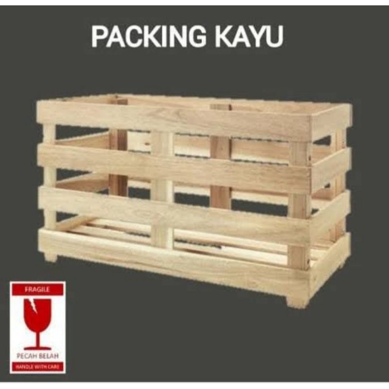 

packing kayu untuk pengiriman lebih aman.