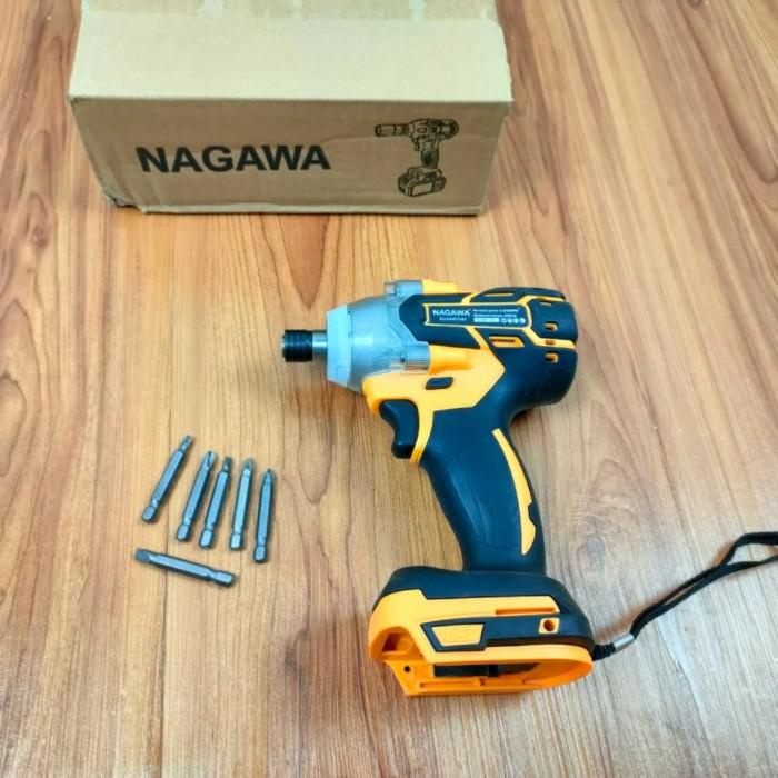 Nagawa Impact Driver Nagawa Bor Obeng Brushless Unit Only