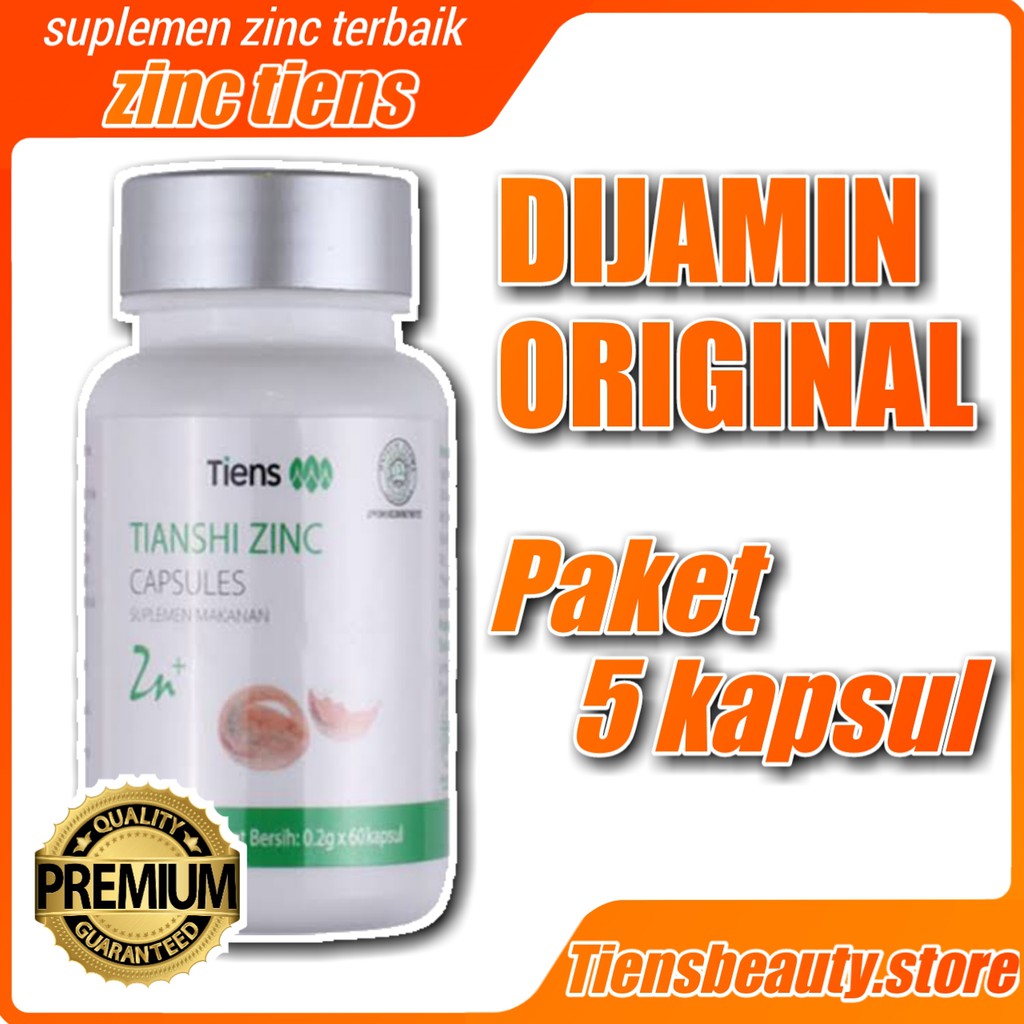 ZINC TIENS ORIGINAL, penggemuk badan, kemasan ecer , penggemuk herbal