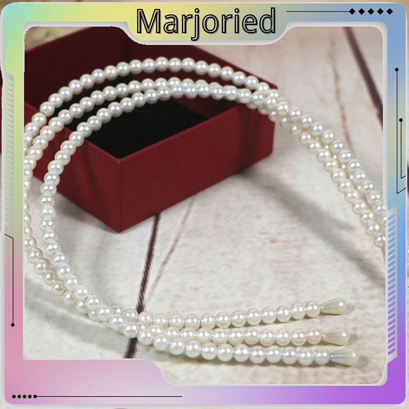 Pearl Headband Headband Aksesoris Rambut Anak Manik-manik Tangan Putri-MJD