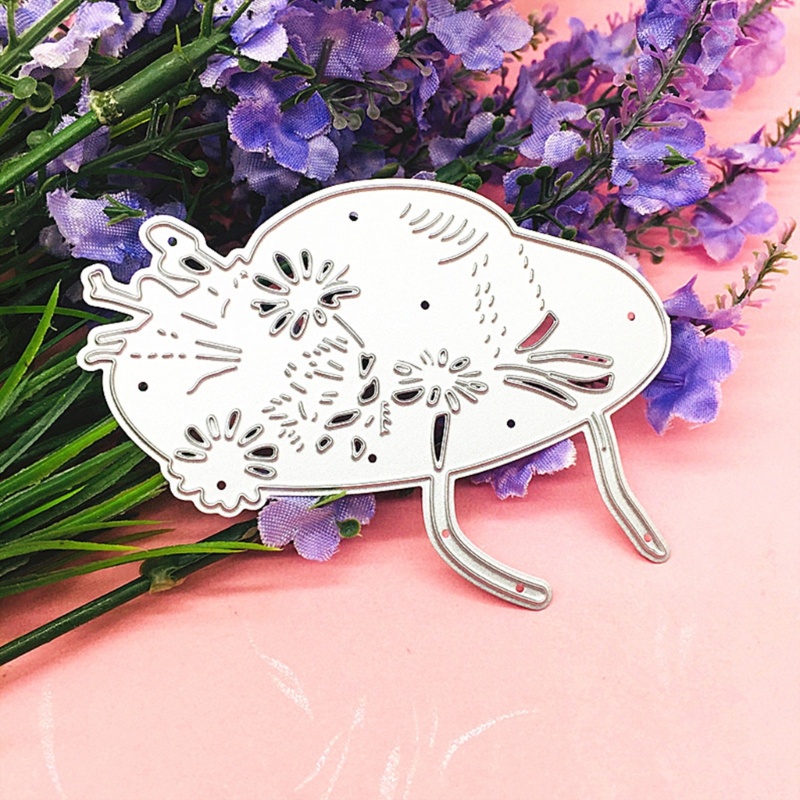 Zzz Cetakan Stensil Cutting Dies Motif Topi Bunga Bahan Metal Untuk Scrapbook / Craft Diy