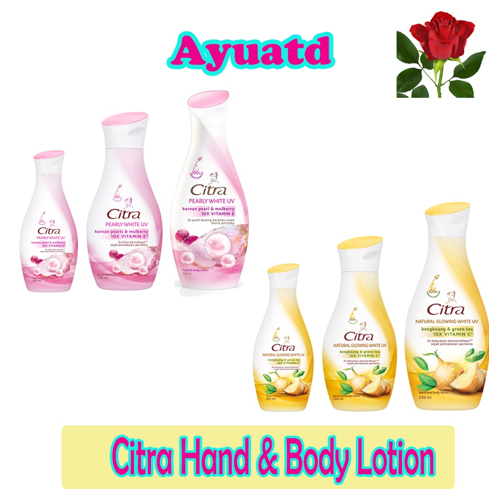 Citra Hand Body Lotion 60 120 230 ml
