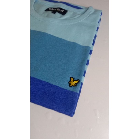 Lyle and Scott stripe blue