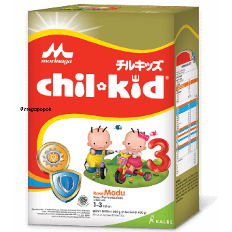 Morinaga Perduli {Potong Tutup} Chil Kid 3 Gold Usia 1-3 Tahun Rasa Madu/Vanila 800gr/megapopok