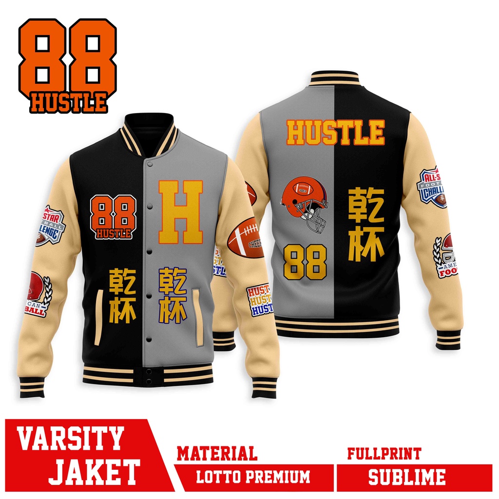 VARSITY JAKET BASEBALL HUSTLE 88 BASEBALL TEAM MLB