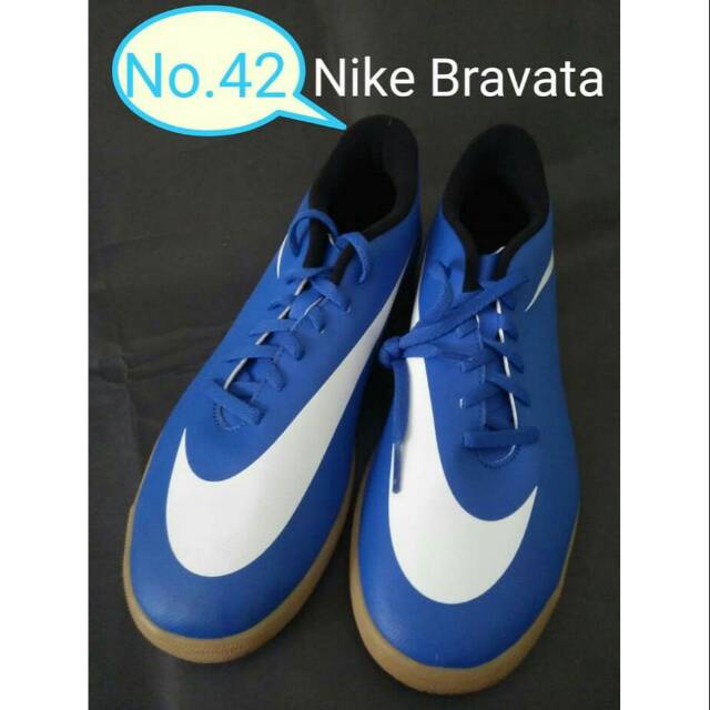 Sepatu Futsal Nike IC Bravata Original No.42 - Biru