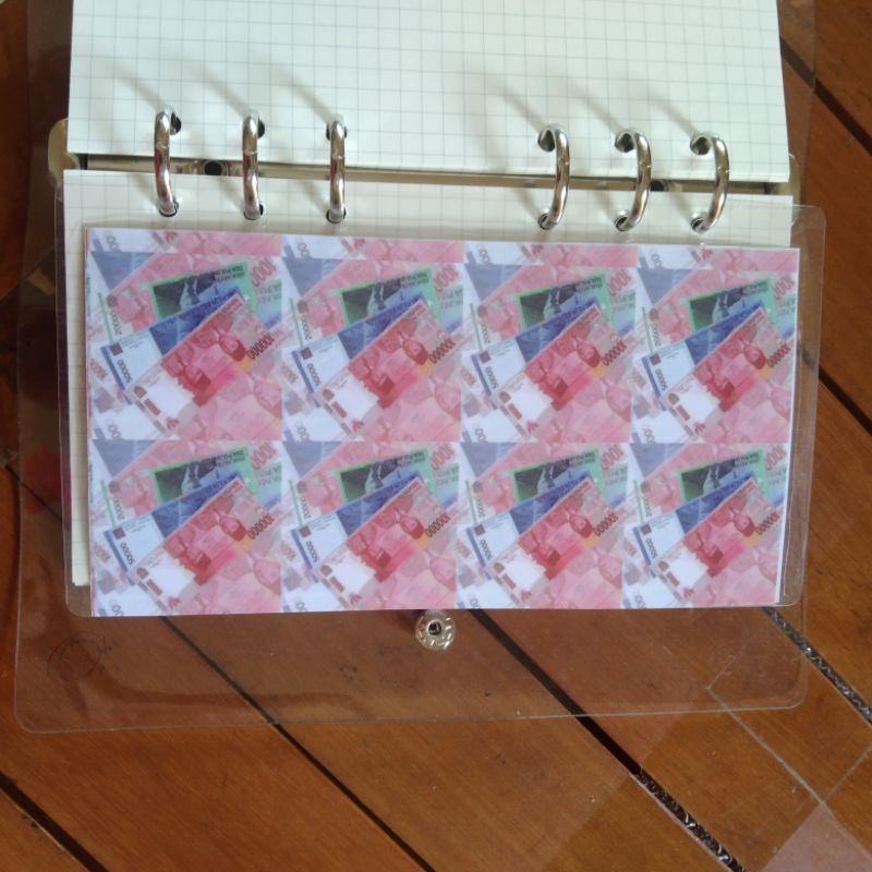 

amplop tabungan motif uang kertas