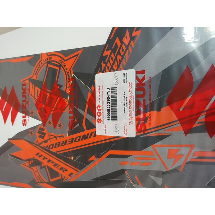 Striker motor suzuki / Striping Satria Fu 2014 2015 Limited Edition Gold Original SGP