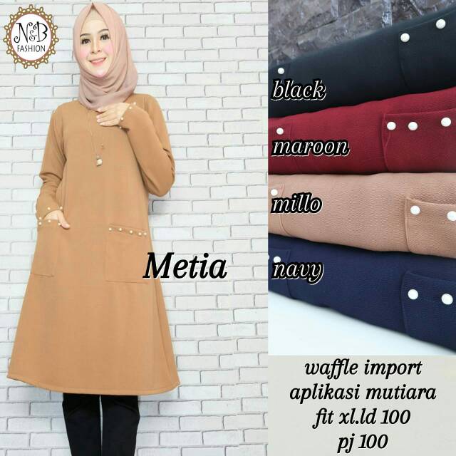 Metia Tunic Waffle by N&B FASHION
