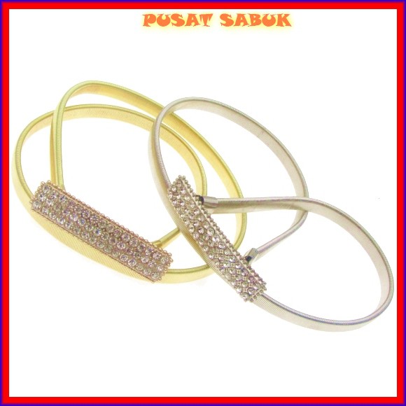 Belt Fashion Sabuk Wanita Ikat Pinggang Gesper Cewek Daun Per obi Pernikahan GOLD Murah kekinian cm