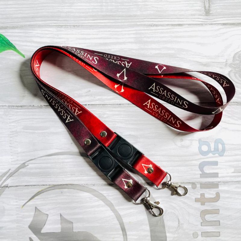 

Gantungan ID Card Lanyard Printing Assasin Real pick