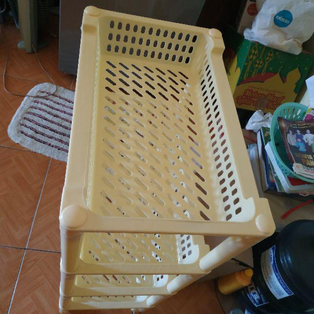 Yoshikawa Rak Besar Dengan Roda Susun 4 45x29x80 Cm R01504lbg