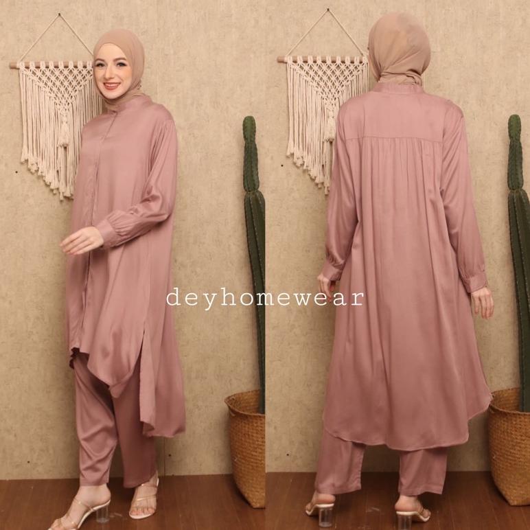 One Set/Stelan Long Tunik Jumbo Ld 120