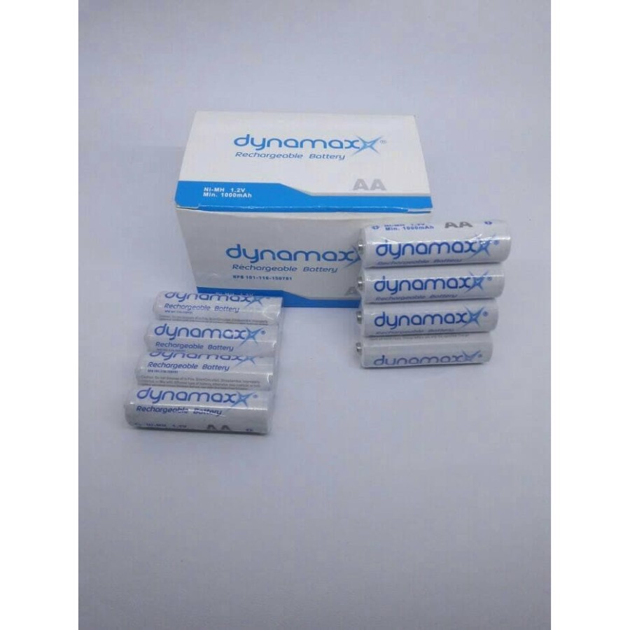 Baterai Batre Cas Charge AA Dynamax 1000mAh 1 Dus isi 6 Pak isi 24pcs