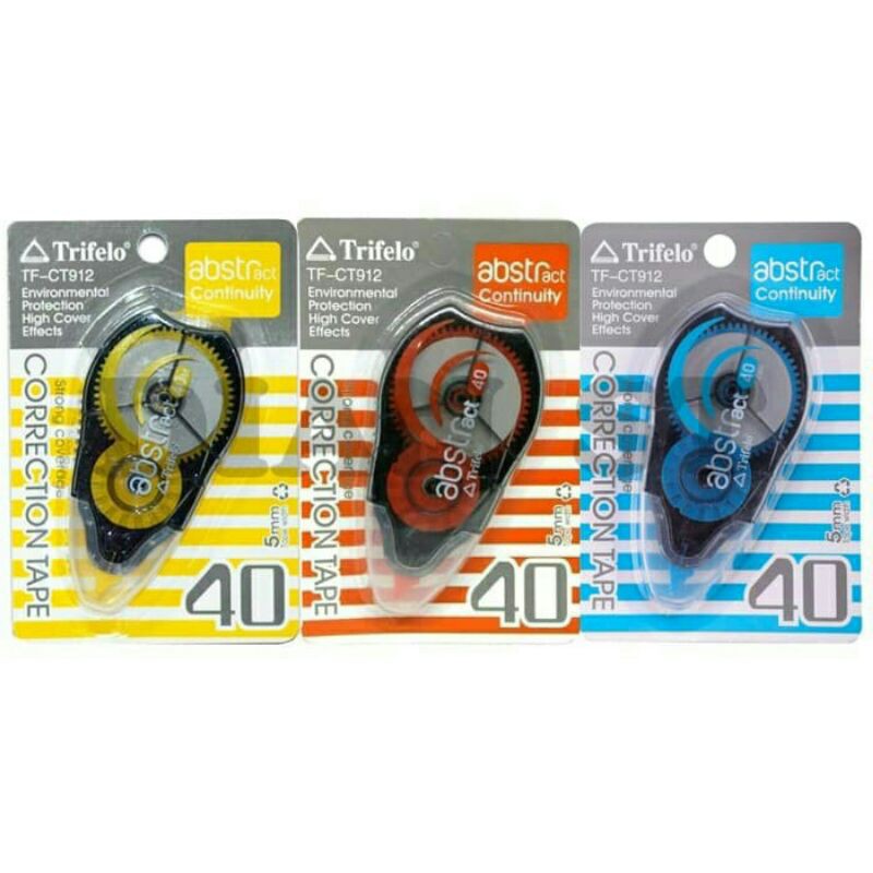 

Tip-Ex Kertas / Correction Tape Trifelo TF-CT912 40m