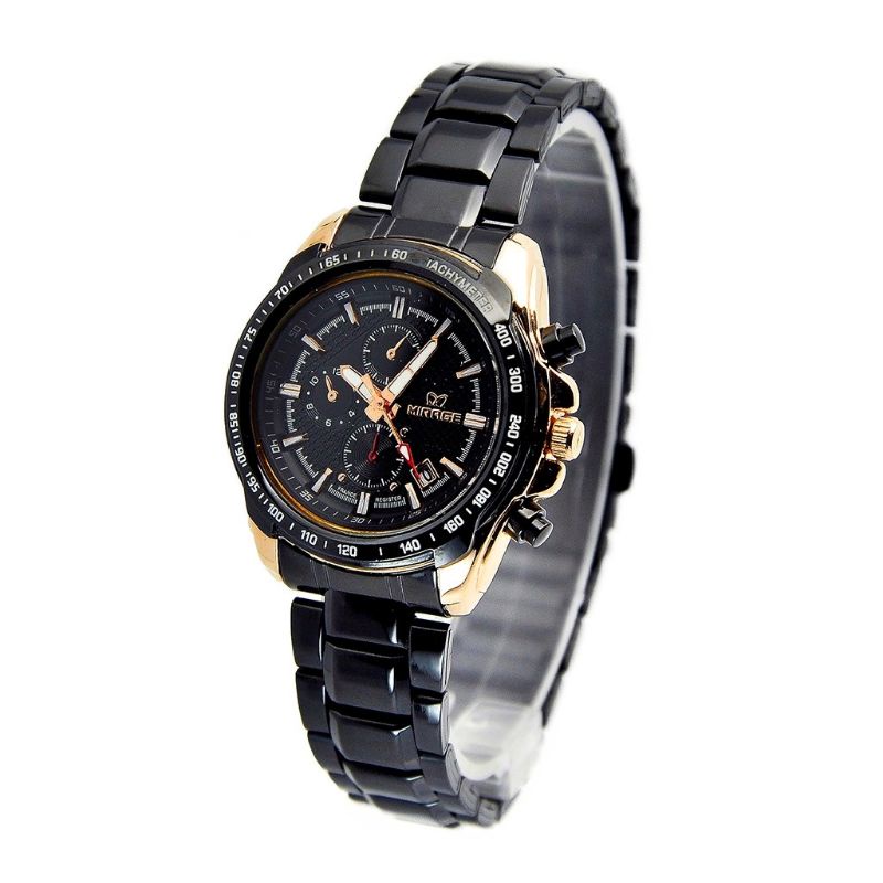 Miragewatch Official Store Jam Tangan Wanita Mirage 8305L Black RoseGold pH Model Terlaris JAM TANGAN WANITA MIRAGE ORIGINAL RANTAI STAINLIS STEL TAHAN AIR_JAM TANGAN CEWEK WATER RESISITANT FREE BOX KANCING_JAM TANGAN CEWEK MIRAGE TAHAN AIR