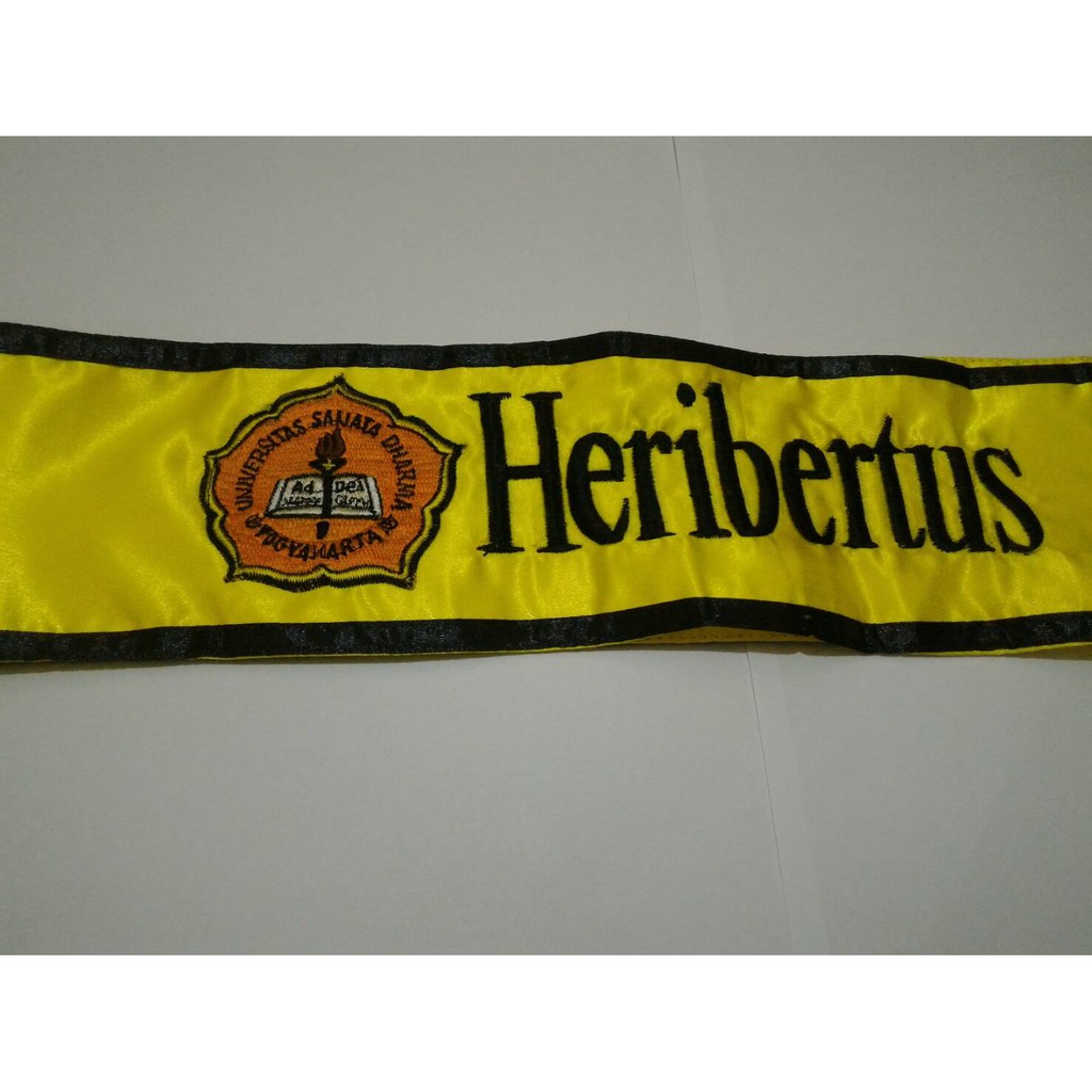 Selempang Wisuda + Logo
