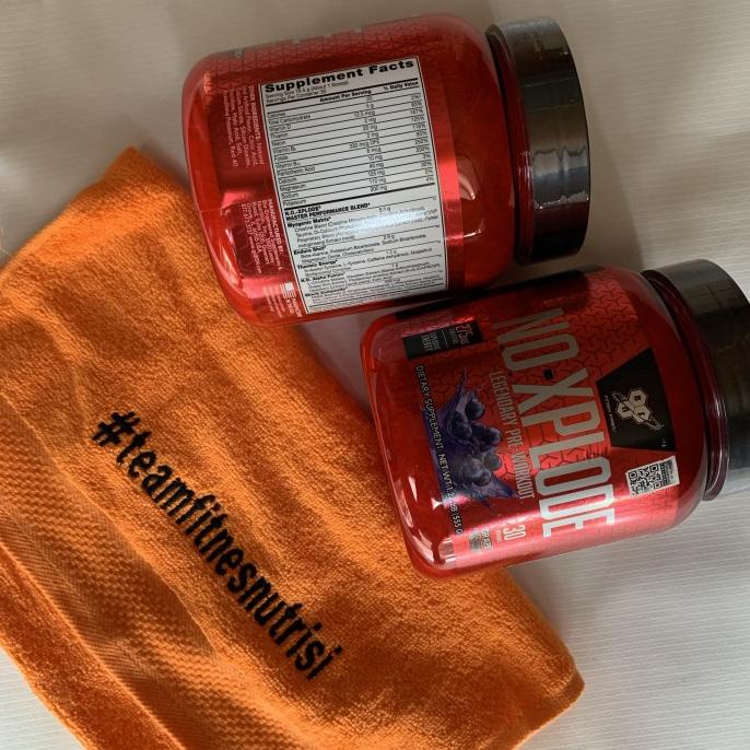 Bsn no xplode 30 serv legendary pwo pre workout suplemen gym fitness - Grape .