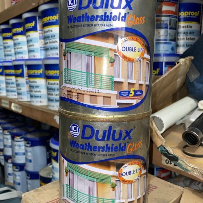 Cat Minyak Coklat Dulux Weathershield Gloss Wooden Brown (46640)