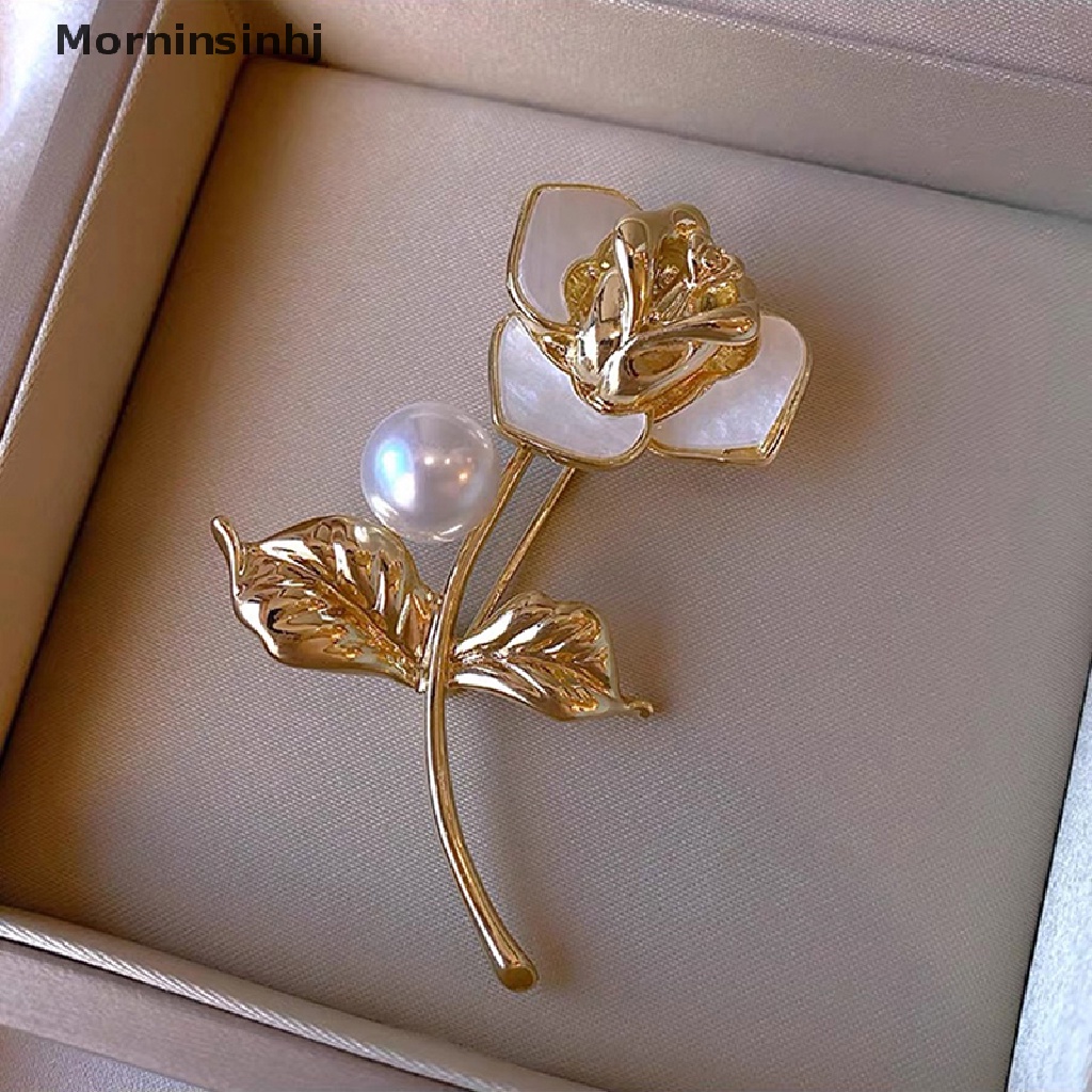 Mornin Bros Bunga Mawar Untuk Wanita Pria Beauty Flower Brooch Pin Hadiah Aksesoris id