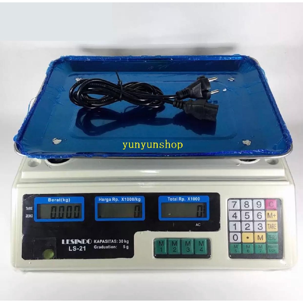 Ls-21 Timbangan Buah Kue Dapur Digital Computing Scale 30 kg Double Display  Timbangan Digital 30kg