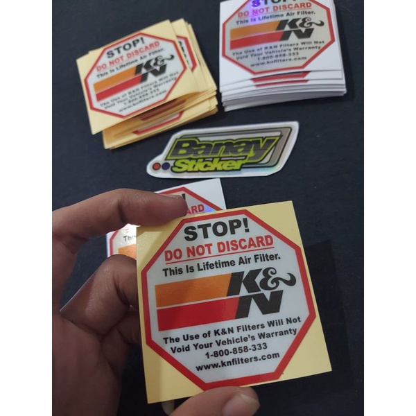 STICKER FILTERS K&amp;N PRINCUTT