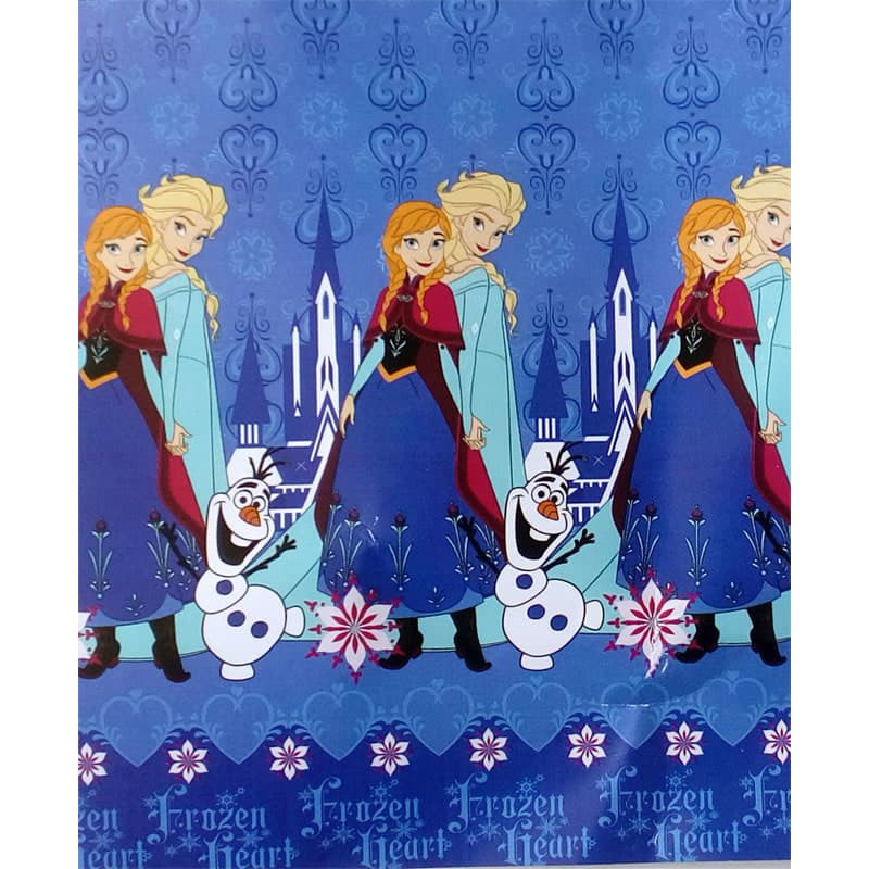 Selimut Lady Rose - Frozen Heart Blue (Selimut Bulu Sup Diskon