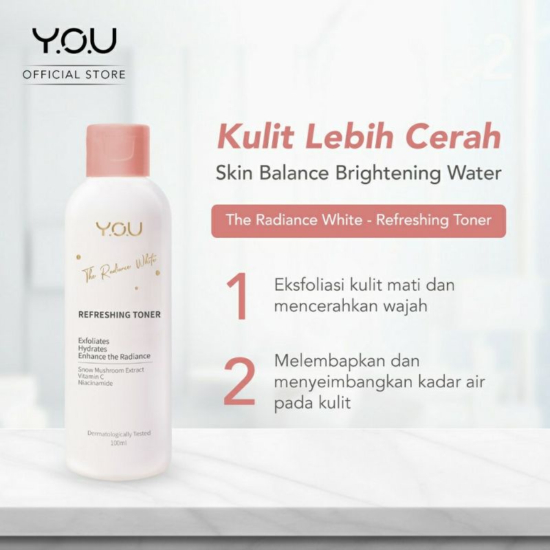 YOU (Y.O.U) RADIANT WHITE ESSENTIAL TONER 100ML