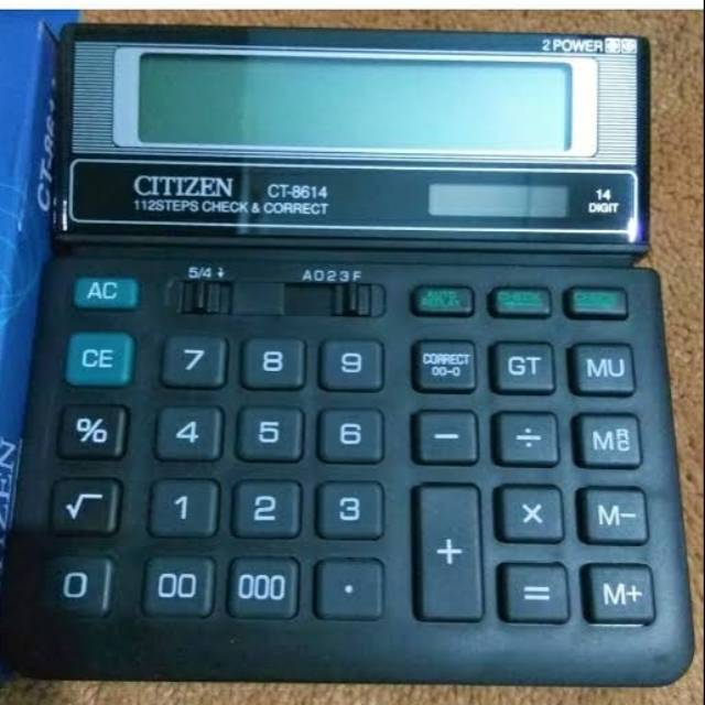 

CALCULATOR CITIZEN CT-8614 ( 14DIGIT) 2PAWER