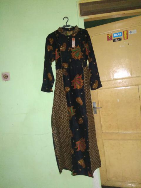 Cp Gamis Davina Batik Gamis Batik Sogan Cantik Modern Terbaru Seragaman Murmer Muslim Syari