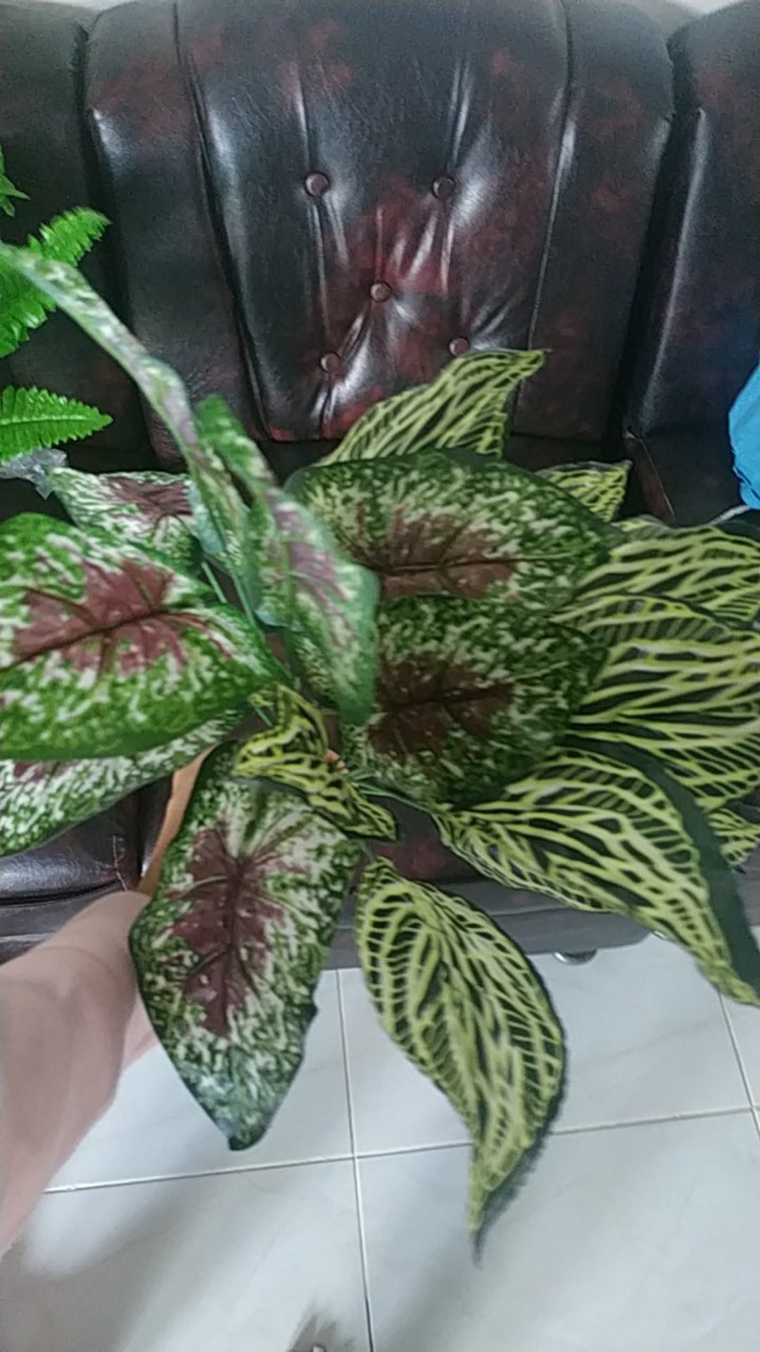 Buket Mini Daun Monstera Grup Artificial New