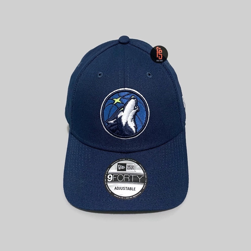 TOPI NEW ERA ORIGINAL THE LEAGUE MINNESOTA TIMBERWOLVES NAVY