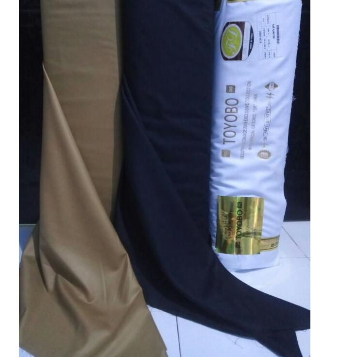 Kain Toyobo Seragam Pemda ASN PNS Guru Keki/Khaki Muda, Tua, Hitam dan Putih harga per 0,5 m {TZ.27J