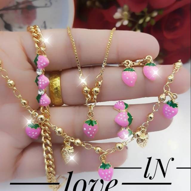 Xuping set anak lapis emas 24k 104a